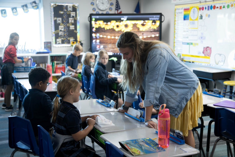 Students learning at LCS Omaha